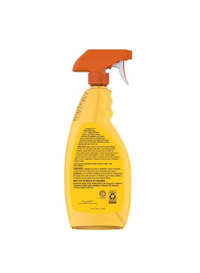 Orange Glo Wood Furniture 2 In 1 Clean & Polish Spray 473 ML - Image 2